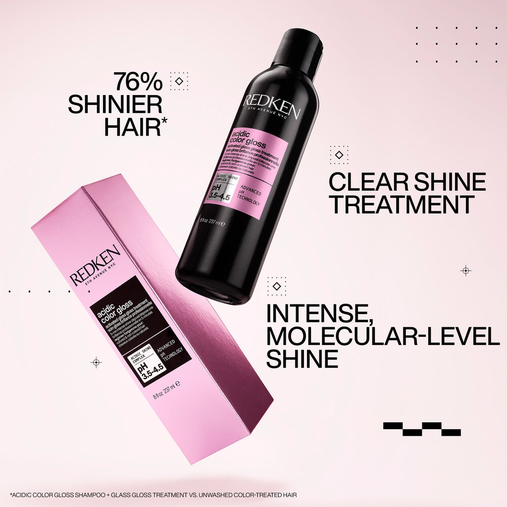Acidic Color Gloss Activated Glass Gloss Treatment